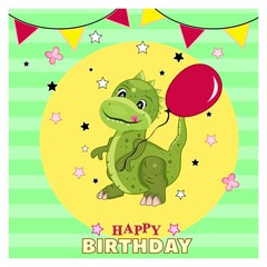 Green birthday card in beautiful style on colorful background. Happy white day banner vector illustration. Beautiful greeting card. Isolated abstract graphic design template. Stock Vector .