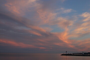 sunset at the beach