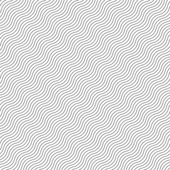 Wavy, waving, squiggle lines seamless pattern, background - 442810302