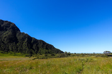 Hiking in the crater / Dormant volcano, Haleakala National Park, Maui island, Hawaii