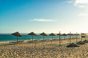 Beach in the evening, at sunset