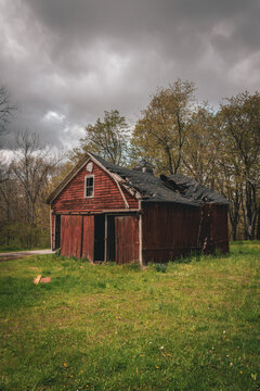 An old wooden barn, Delaware Water Gap, New Jersey