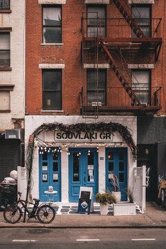 Greek restaurant in the Lower East Side, Manhattan, New York City