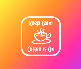 Coffee seamless pattern design. Decorate text in brown colors.