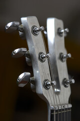 Rock electric guitar from the 80s. Aluminum neck and head