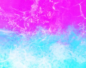 Pink and turquoise liquid marble Background 