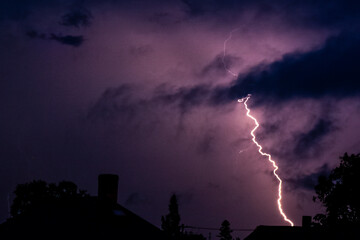 lightning in the city