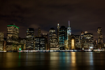 New York city at night