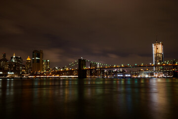 Brooklyn bridge at night