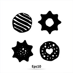 Cookies icon. Vector Illustration. Eps10
