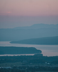 Sunset over Lake Champlain