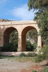 Fototapeta na wymiar Brücke in La Garrofa Andalusiem