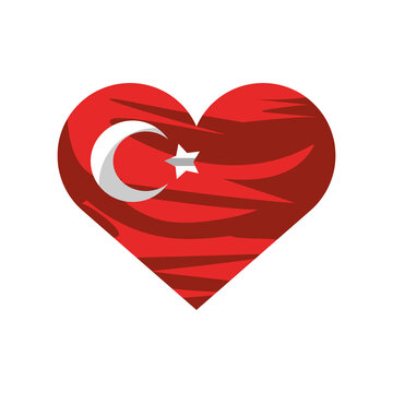 turkey flag in heart
