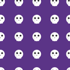Halloween seamless pattern. Holiday poster design template. Carnival background, loading page, vector illustration