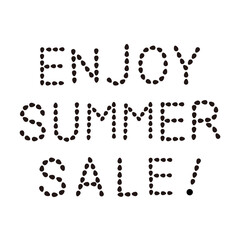 スイカの種文字（ENJOY SUMMER SALE!）