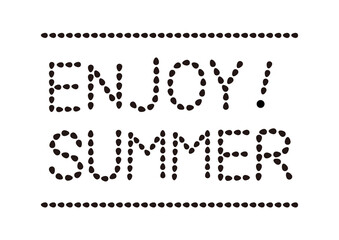 スイカの種文字（ENJOY SUMMER!）