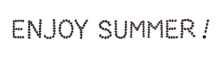 スイカの種文字（ENJOY SUMMER!）