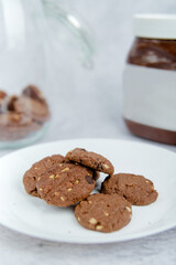 Homemade cookies fresh out of the oven. Selective focus.