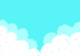 夏雲手描きイラスト