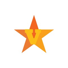 Star letter logo