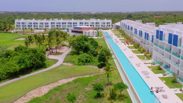 Hotel Condominium Apartment With Swimming Pool In Cana Rock, Punta Cana, Dominican Republic - aerial shot