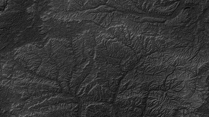 Dark Black Digital Elevation Model in UK