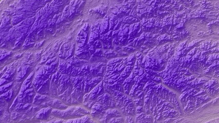 Purple Digital Elevation Model in UK