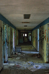 Old Abandoned Insane Asylum Halls
