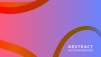 Abstract curve line wave background - vector