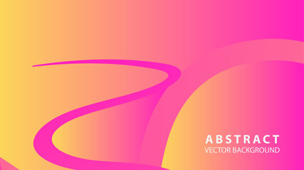 Abstract curve line wave background - vector