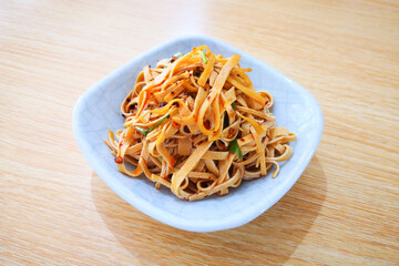 Delicious Spicy Shredded Tofu, Spicy Tofu Skin, Spicy Bean Skin.