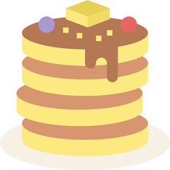pancake flat icon