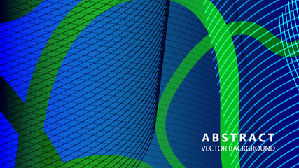 Abstract curve line wave background - vector
