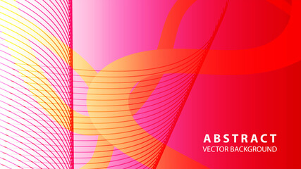 Abstract curve line wave background - vector