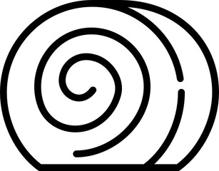 jelly roll outline icon