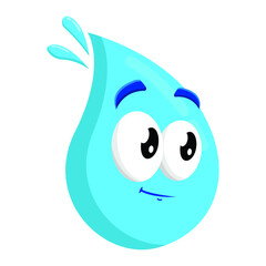 cute face water icon illustration logo symbol logo inspiration