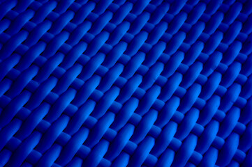 a weave tire Blue diagonal weave creating an interesting pattern and pattern for the background   