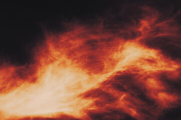 The red sky background looked like smoke and fire. bomb Violent.