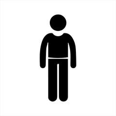 Active male icon, vector and glyph