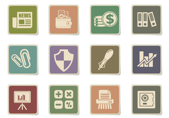 Business icon set