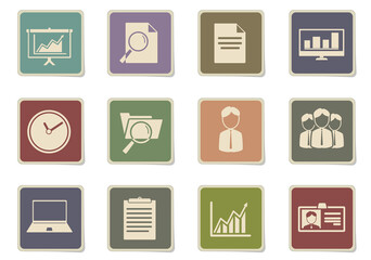 Business icon set