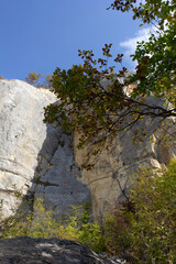 Autumn nature walks through the mountain canyon.