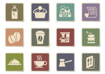 cafeteria icon set