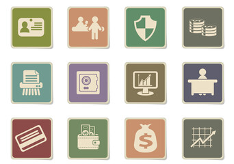 Finance icon set