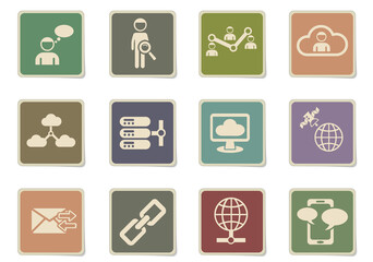 Social network icon set