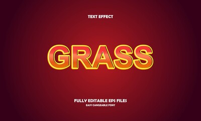 grass style editable text effect