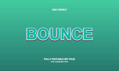 bounce style editable text effect