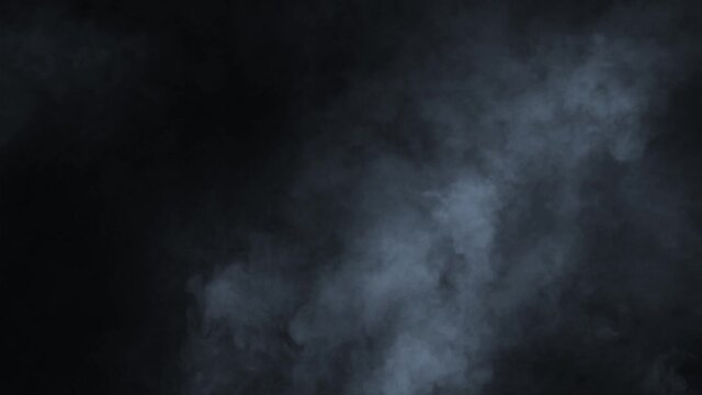 Smoke, Cloud of cold fog in light spot background. Abstract white smoke in slow motion.