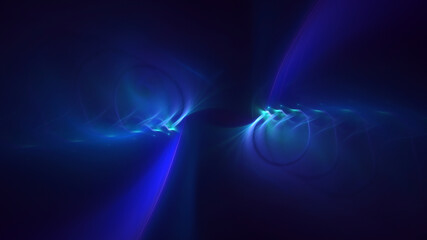 3D rendering abstract multicolor fractal light background