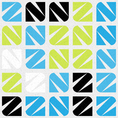 Abstract Geometric Pattern generative computational art illustration